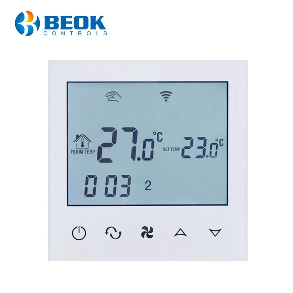BeOk TDS21WIFI-AC2 Wired Air Conditioning Thermostat – Smartphone Control, HVAC Compatible