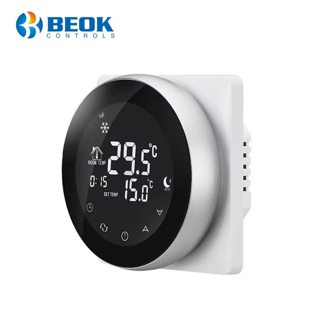 Beok TGR87-EP Thermostat for Electric Underfloor Heating – Frost Protection, Programmable Operating Schedule