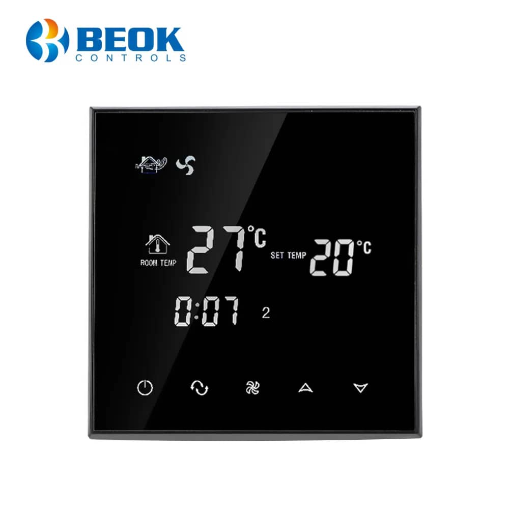 BeOk TGT70-AC2 Wired Air Conditioning Thermostat – HVAC Compatible