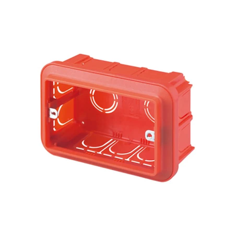 Gewiss GW 24403 Flush-Mounted Back Box – 3 Module, Italian Standard (Livolo Compatible)