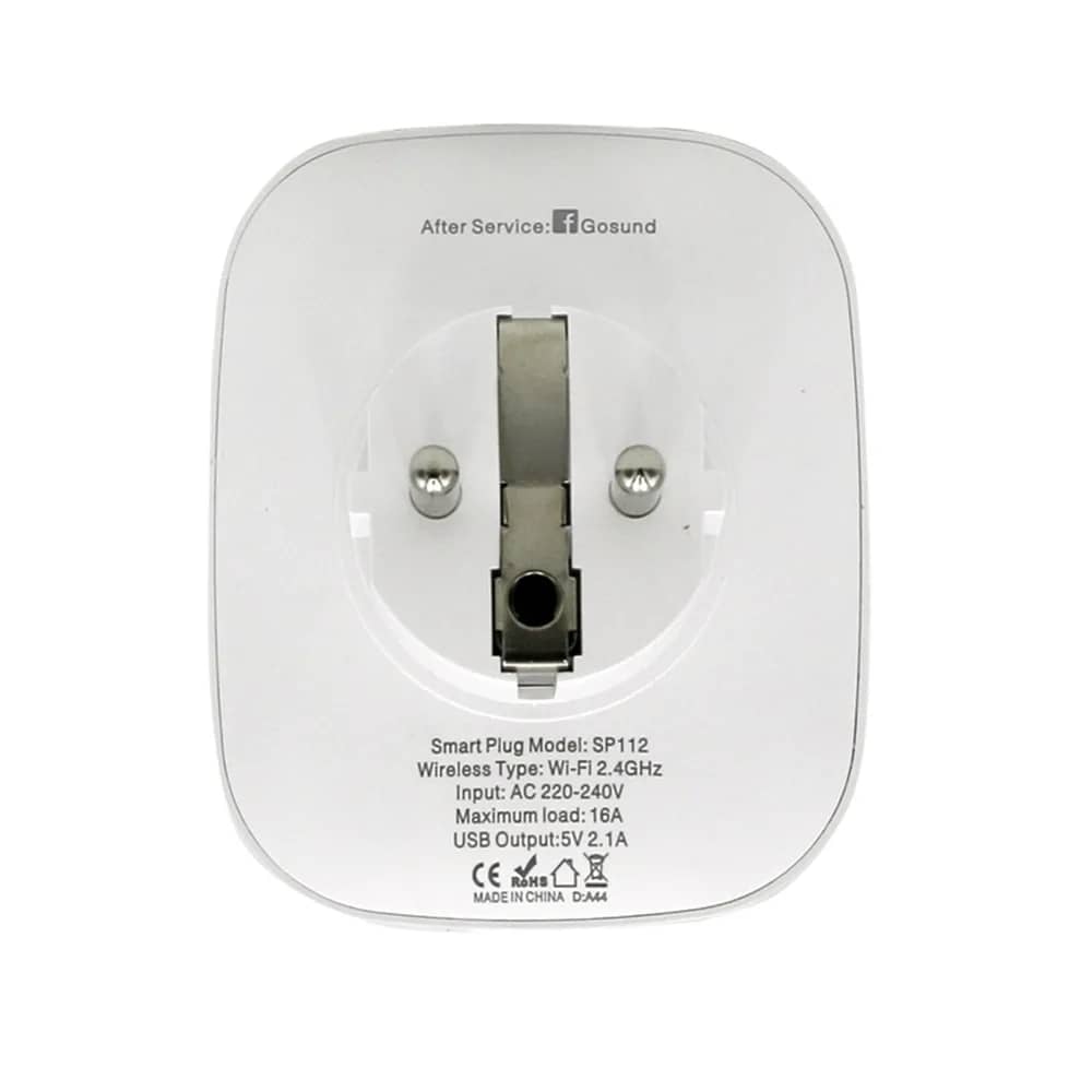 Gosund SP112 Smart Plug – Wi-Fi, 3600W, 2 x USB, App Control, Scheduling, Energy Monitoring — image 4