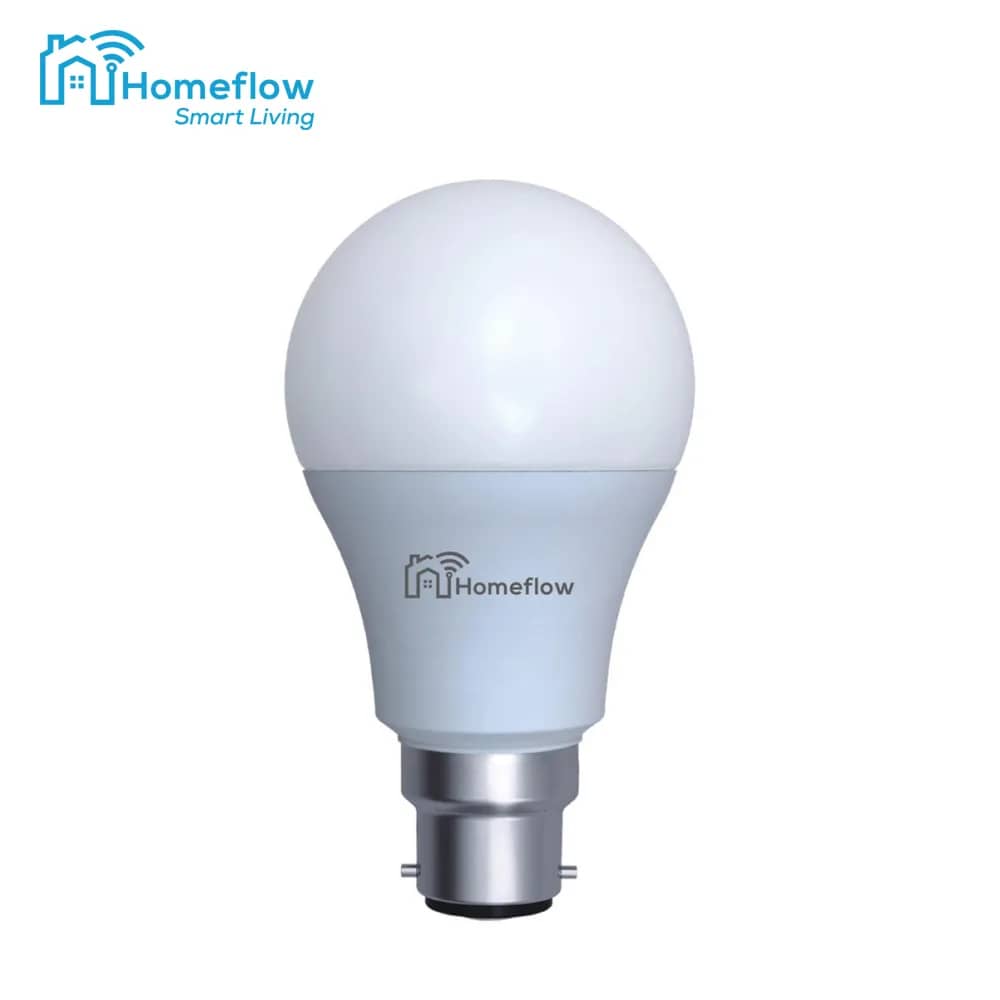Homeflow B-5005 Smart Wireless LED Bulb – B22, 9W (60W), 806lm, Dimmable, Warm/Cool White, Mobile App Control