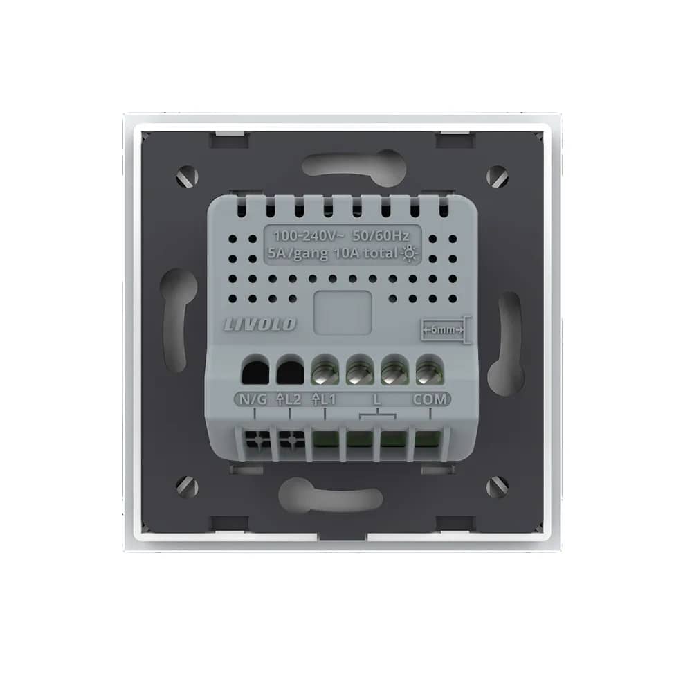 Livolo 1 Gang 2-Way / Intermediate Touch Light Switch – New Series – White — image 4