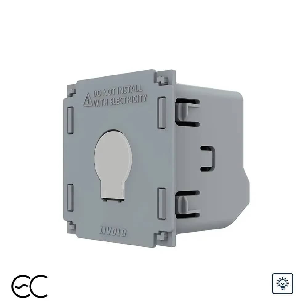 Livolo 1 Gang Touch Dimmer Switch Module – Zigbee EC Protocol (C7-VL-FC1D1Z2-2G)