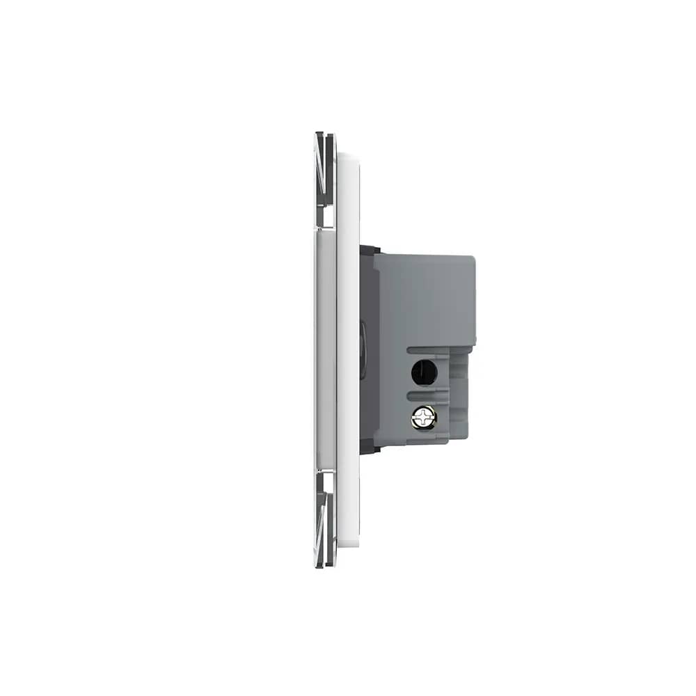 Livolo Glass Touch Light Switch – 2 Gang 2-Way / Intermediate, Italian Standard – New Series – White — image 3