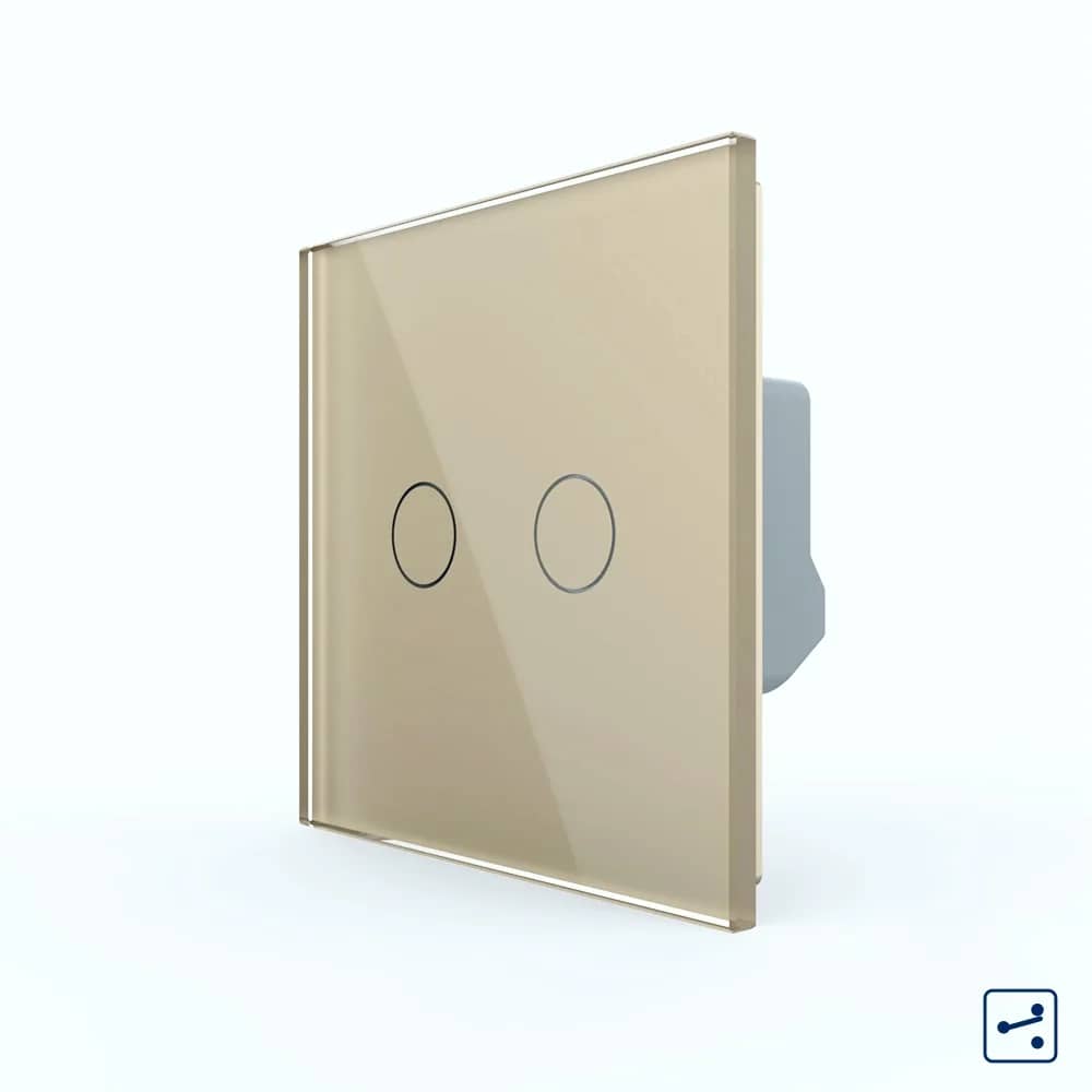 Livolo 2 Gang 2-Way / Intermediate Touch Light Switch – New Series