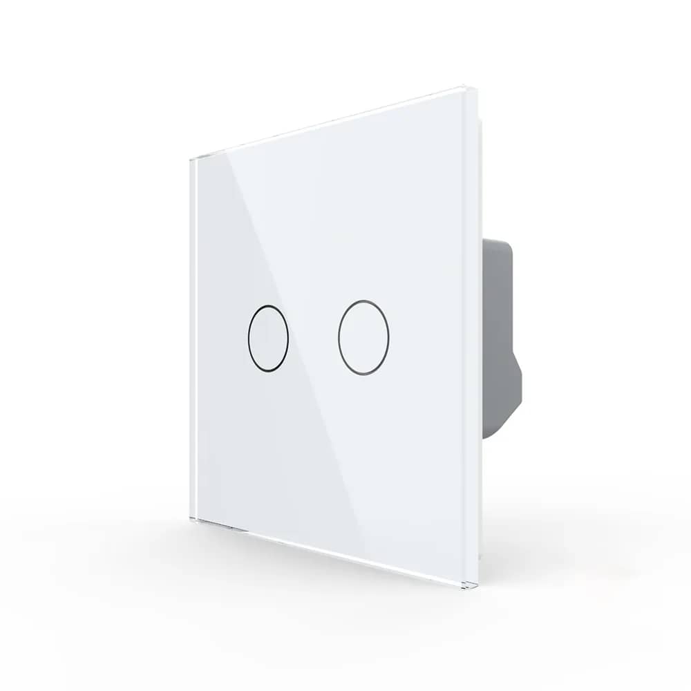 Livolo 2 Gang Tempered Glass Touch Light Switch – New Series