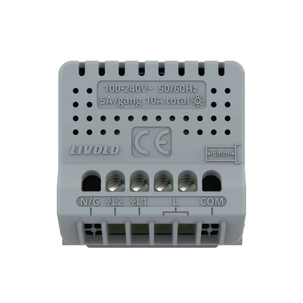 Livolo 2 Gang Touch Light Switch Module – New Series VL-FC2-2G — image 4