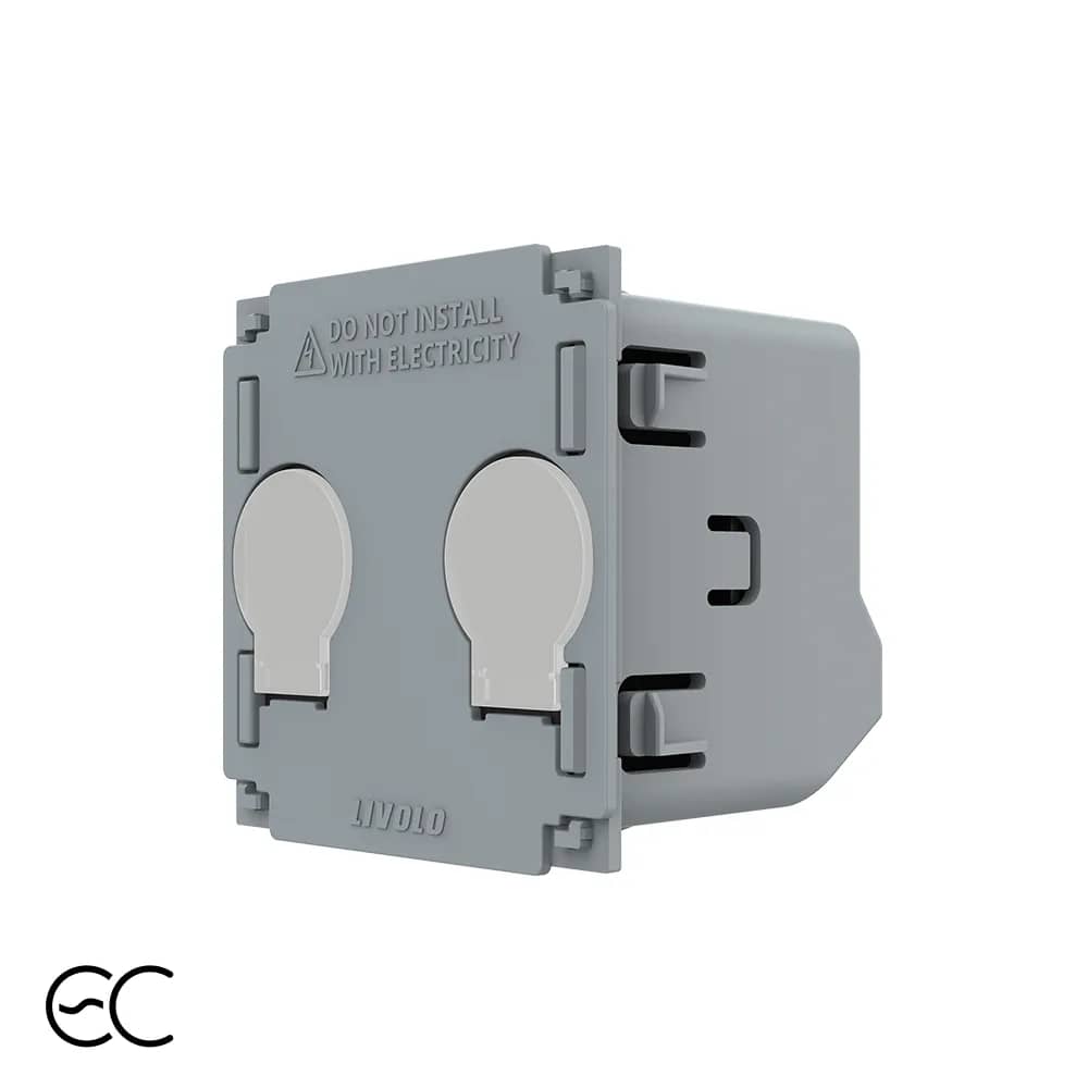 Livolo 2 Gang Touch Light Switch Module – Zigbee EC Protocol (C7-VL-FC2Z2-2G)