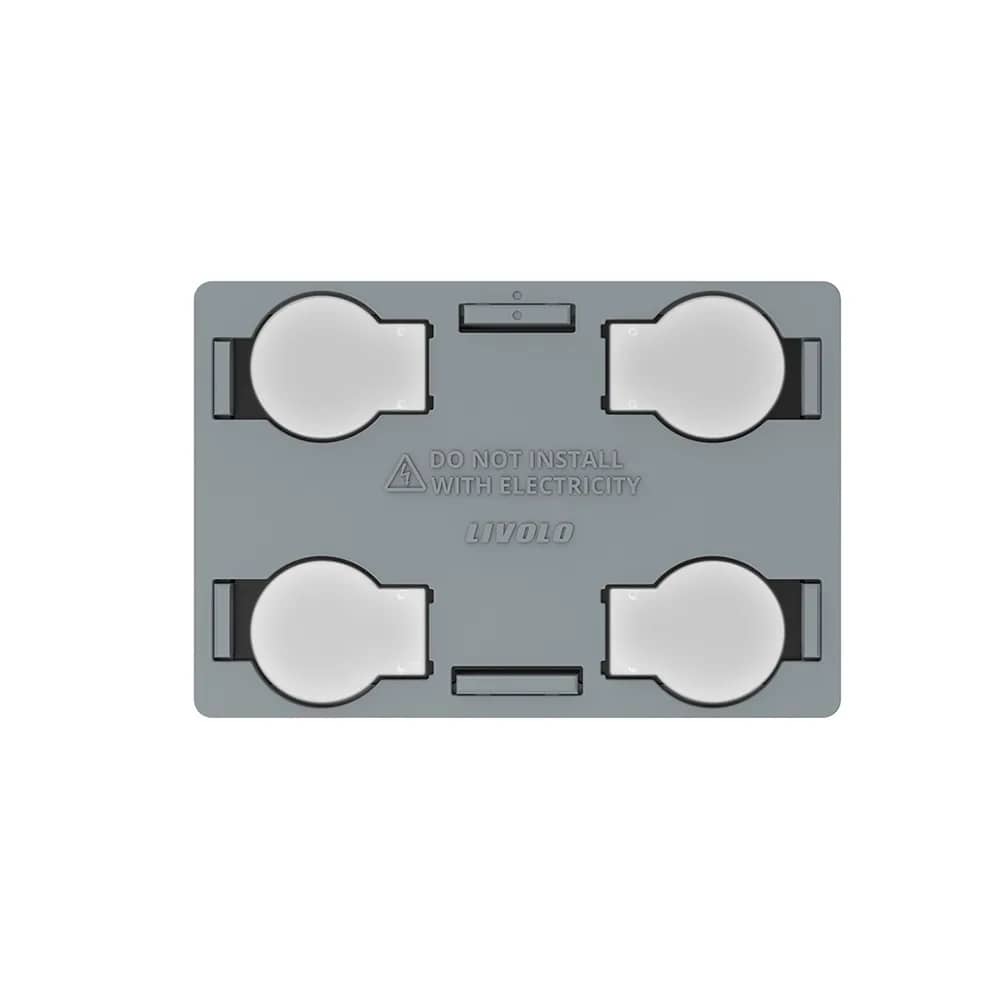 Livolo 4 Gang Touch Light Switch Module – Italian Standard (C9-VL-FC4-3G)