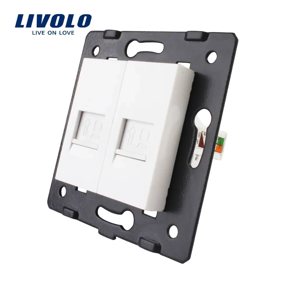 Livolo Double Internet Data Socket Module (RJ45)