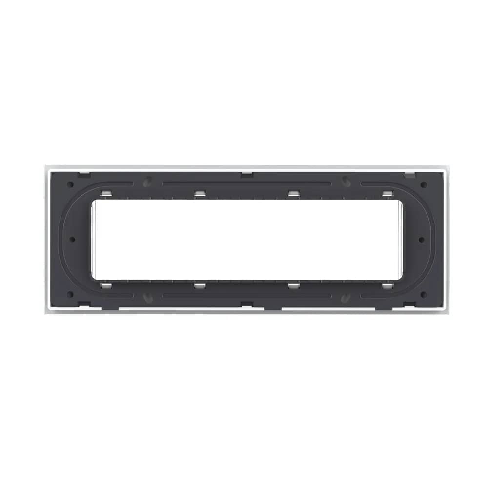 Livolo Glass Frame Italian Standard 6/7 Modules – New Series – White — image 4