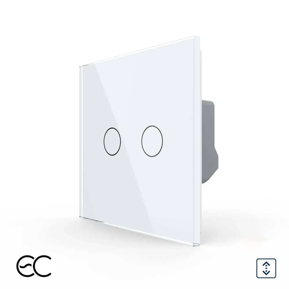 Livolo Glass Touch Double Curtain Switch – ZigBee EC Protocol