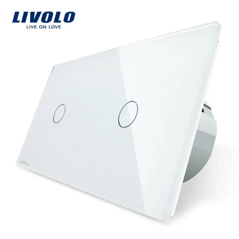 Livolo Glass Touch Light Switch – 1 Gang + 1 Gang