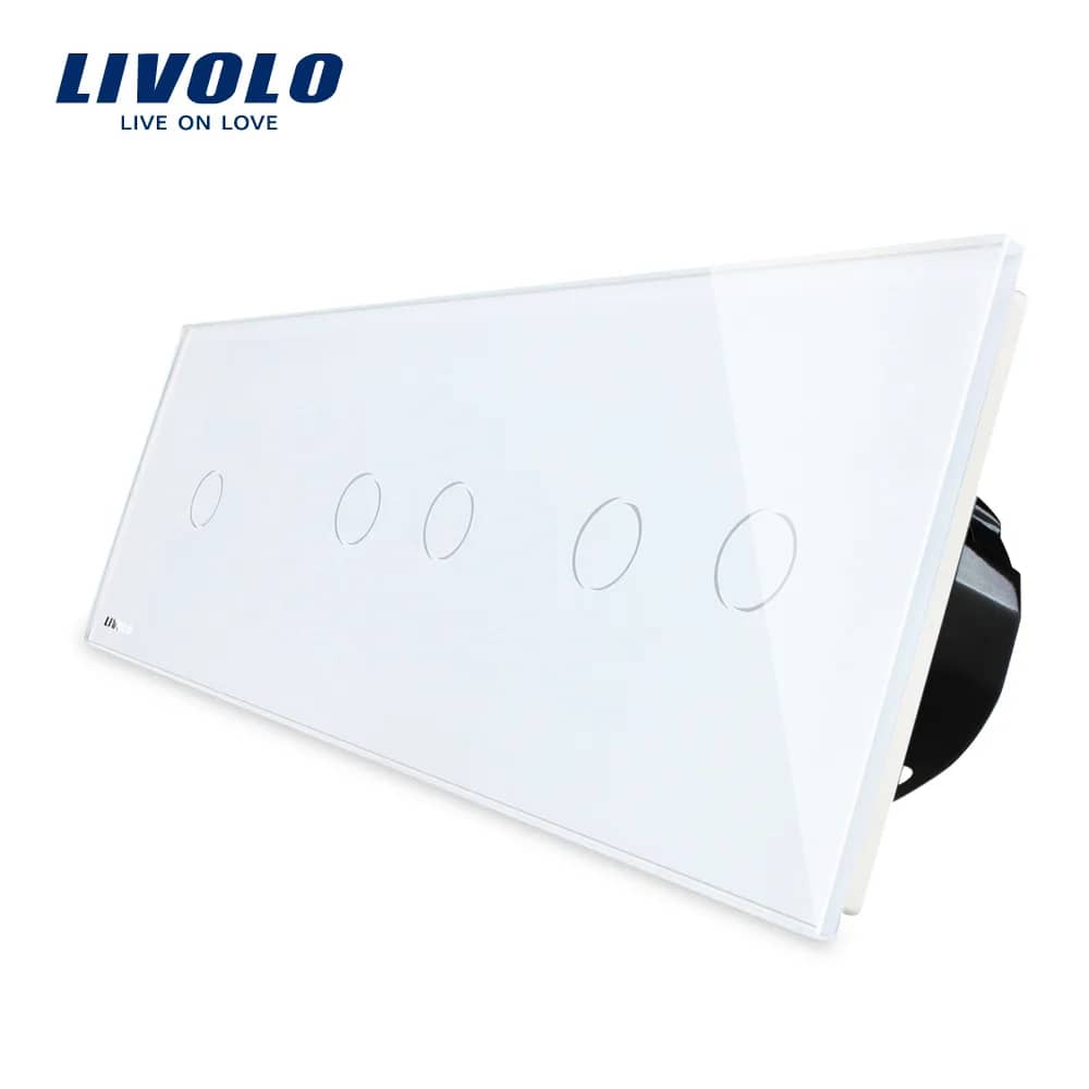 Livolo Glass Touch Light Switch Panel – 1 Gang + 2 Gang + 2 Gang (VL-C701/702/702)