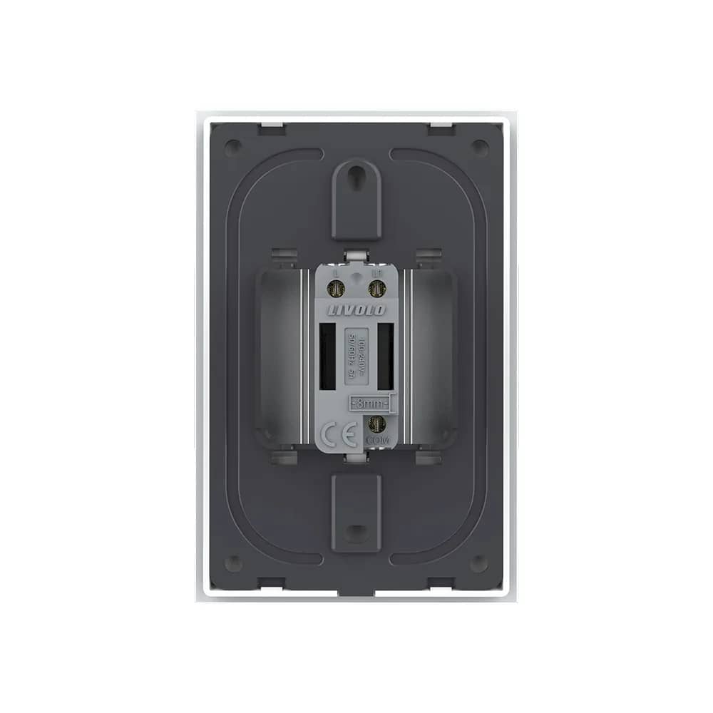 Livolo Glass Touch Light Switch – 1 Gang 2-Way / Intermediate, 1M – New Series – White — image 4