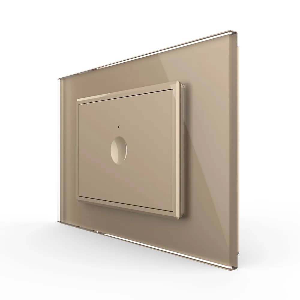 Livolo Glass Touch Light Switch – 1 Gang, Italian Standard – New Series (VL-FC1-3WP-11)