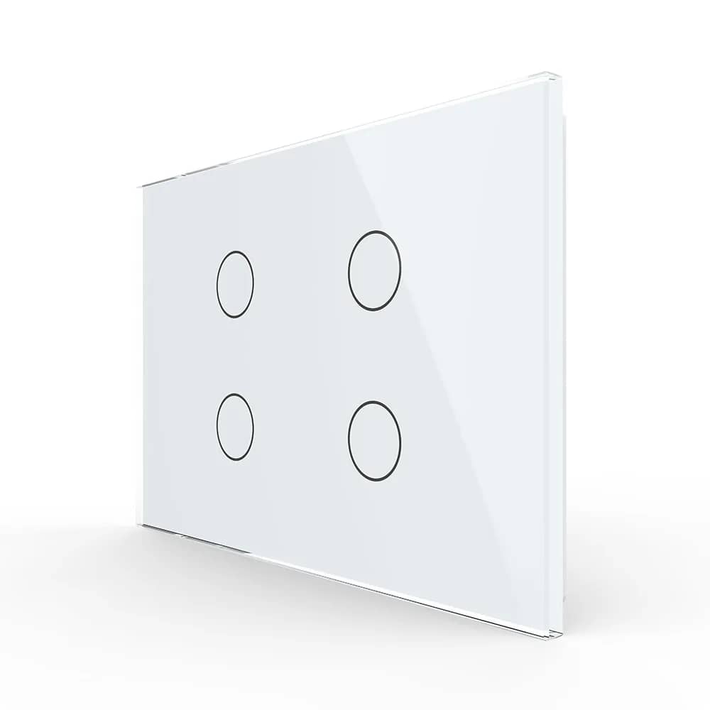 Livolo Glass Touch Light Switch – 4 Gang, Italian Standard