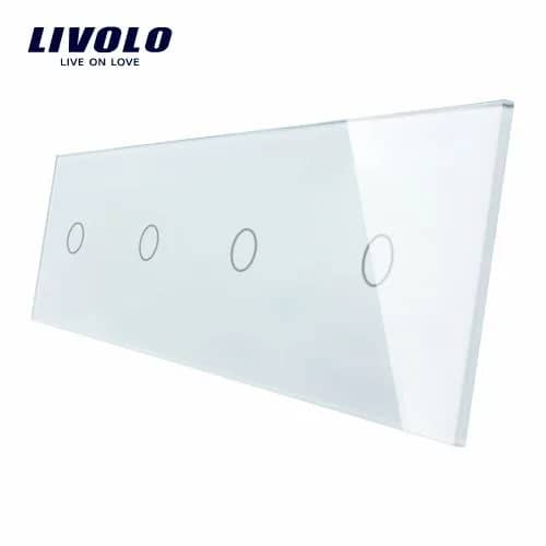 Livolo Glass Touch Light Switch Panel – 4 × 1 Gang
