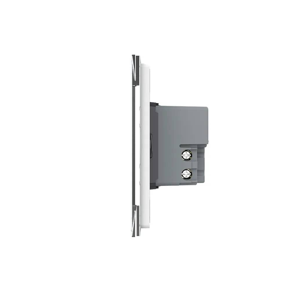 Livolo Glass Touch Light Switch – 4 Gang 2-Way / Intermediate (Cross), Italian Standard – New Series – White — image 3