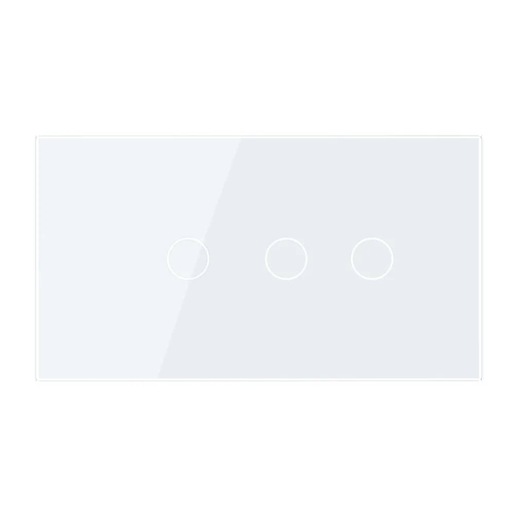 Livolo Glass Touch Light Switch Panel – 1 Gang + 2 Gang, Italian Standard 4M