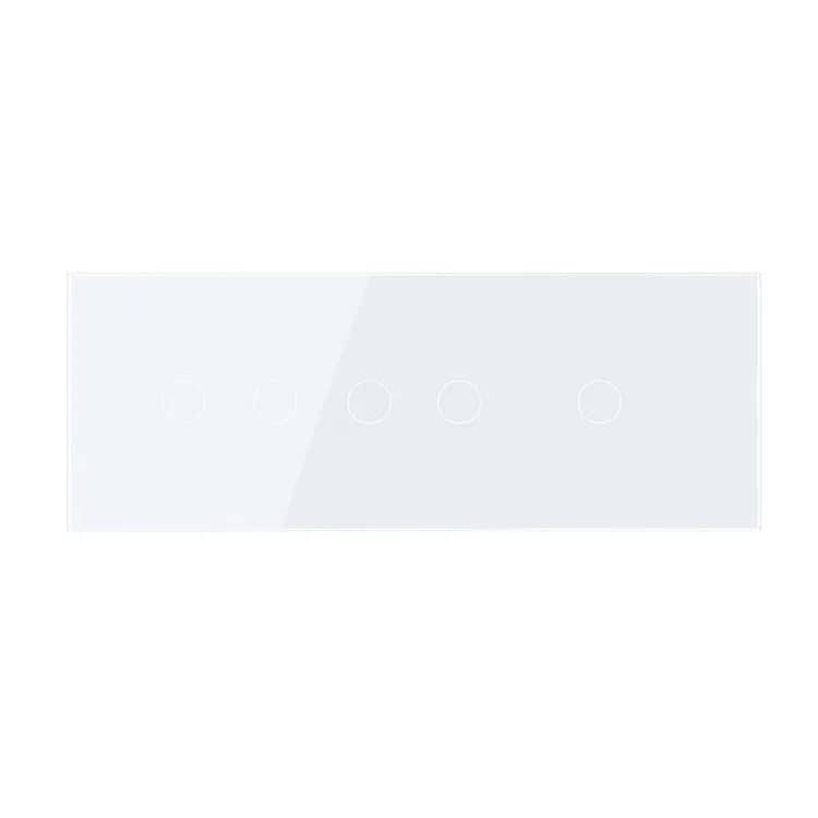 Livolo Glass Touch Light Switch Panel – 2 Gang + 2 Gang + 1 Gang, Italian Standard – 6/7M – White — image 2