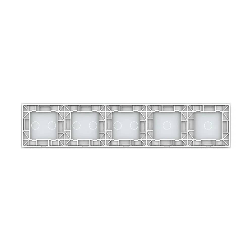 Livolo Glass Touch Light Switch Panel – 1 Gang + 1 Gang + 2 Gang + 2 Gang + 2 Gang – White — image 4