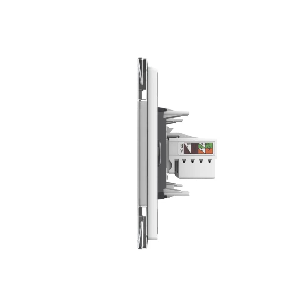 Livolo Internet Data Socket with Glass Frame – Italian Standard – White — image 3