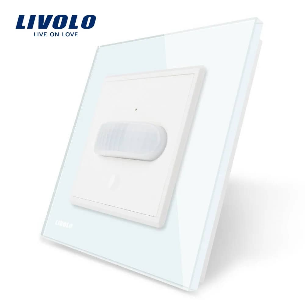 Livolo PIR Motion Sensor Light Switch with Glass Frame