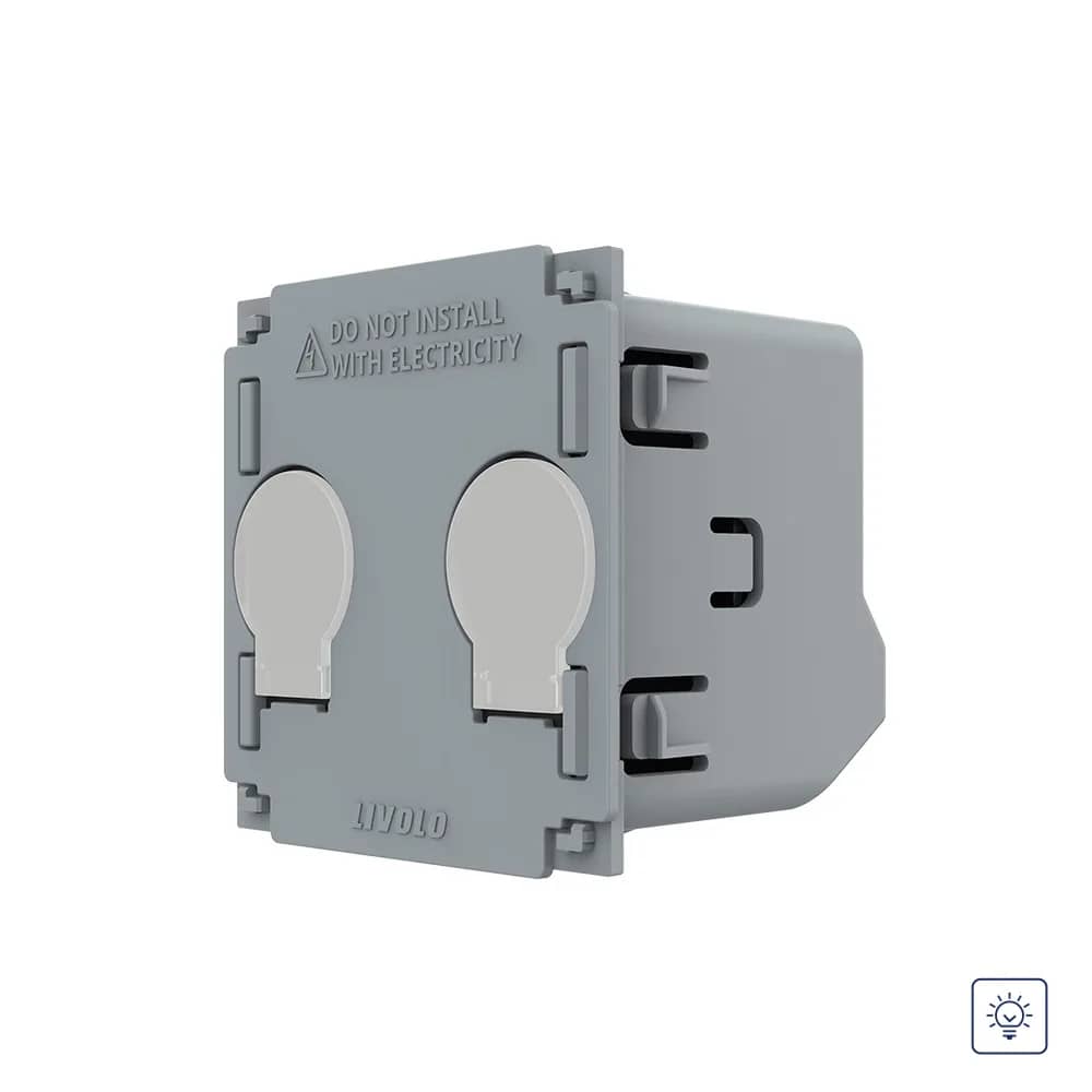 Livolo Touch Dimmer Light Switch Module – 2 Gang, New Series (C7-VL-FC2D2-2G)