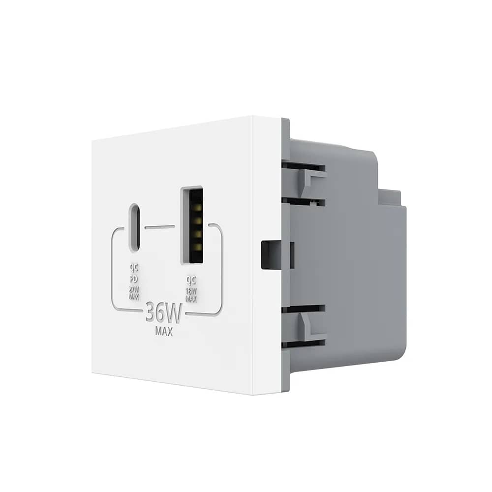 Livolo USB-A + USB-C Socket Module – New Series
