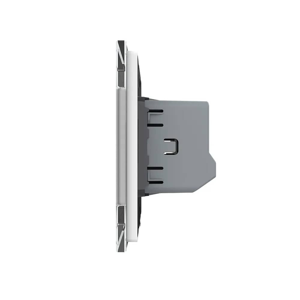 Livolo Wi-Fi Touch Light Switch with Glass Frame – 2 Gang, New Series (VL-FC2NY-2WP-11) – White — image 3