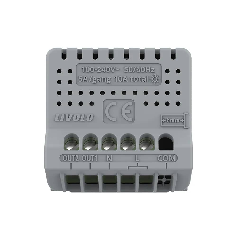 Livolo Wi-Fi Touch Light Switch Module – 2 Gang, New Series (C7-VL-FC2NY-2G) — image 4