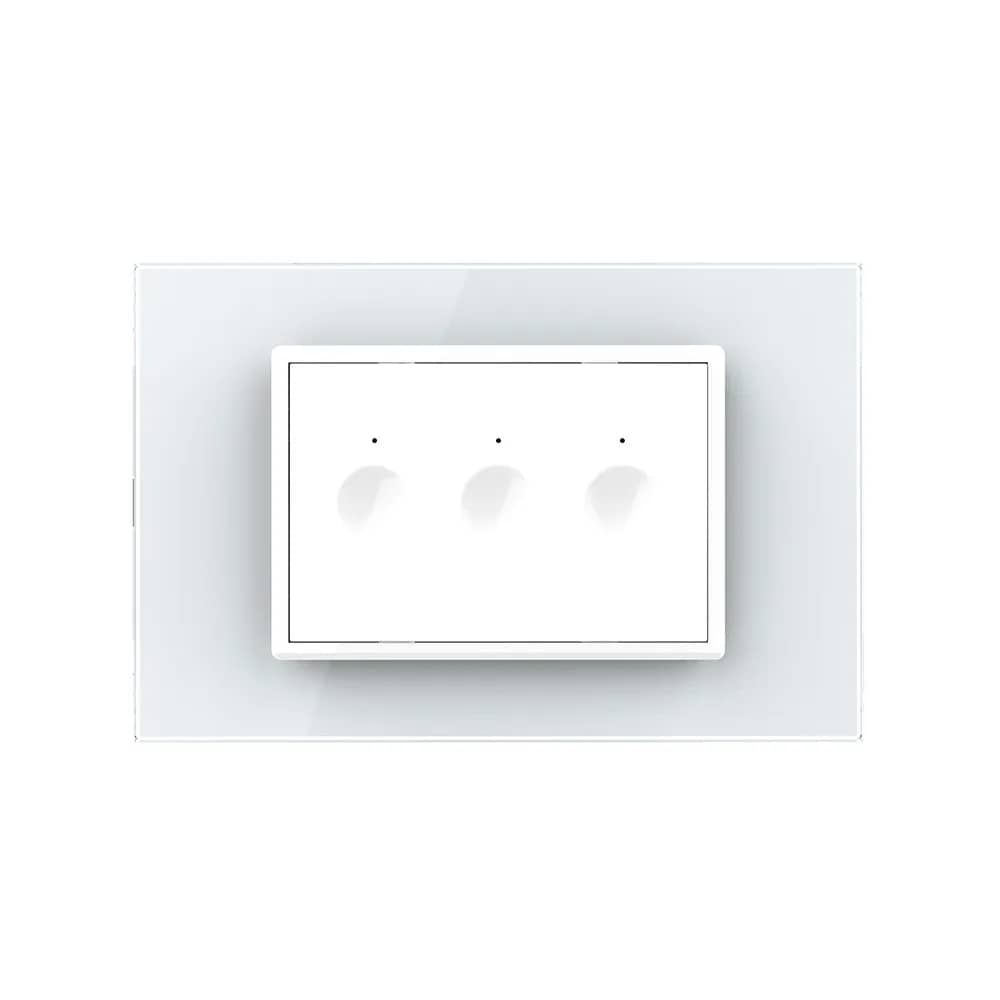 Livolo Wireless Glass Touch Light Switch – 3 Gang, Italian Standard – New Series – White — image 2