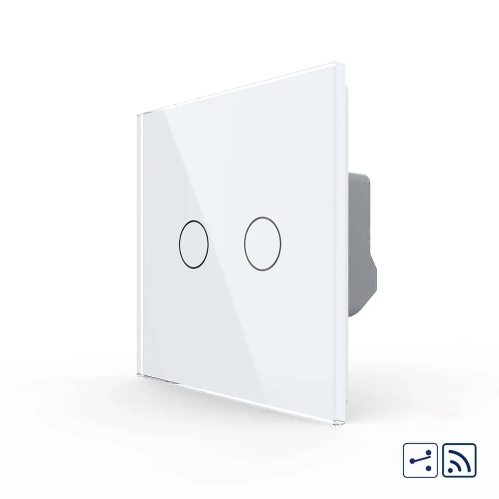 Livolo Wireless Touch Light Switch – 2 Gang 2-Way / Intermediate (New Series)