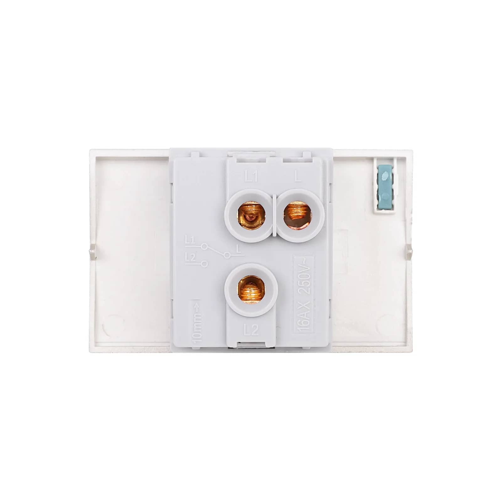 Luxion 1 Gang 2-Way Mechanical Light Switch Module 3M – Italian Standard – White — image 4