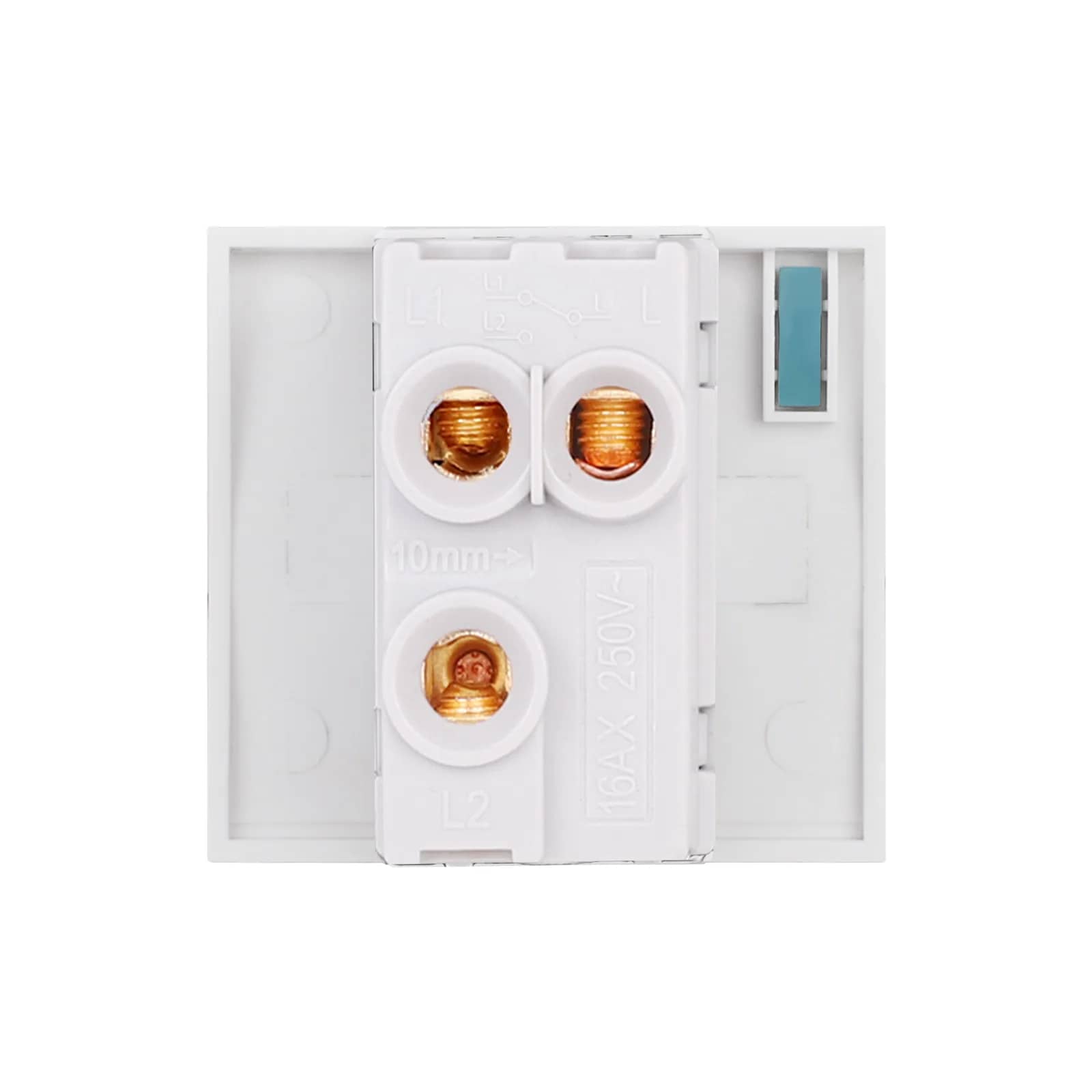 Luxion 1 Gang 2-Way Mechanical Light Switch Module 2M – Italian Standard – White — image 4
