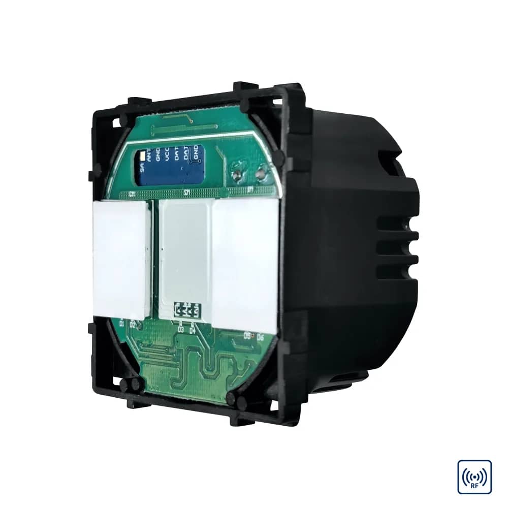 Luxion 2 Gang Touch Light Switch Module with RF433 – LX-MT-R201