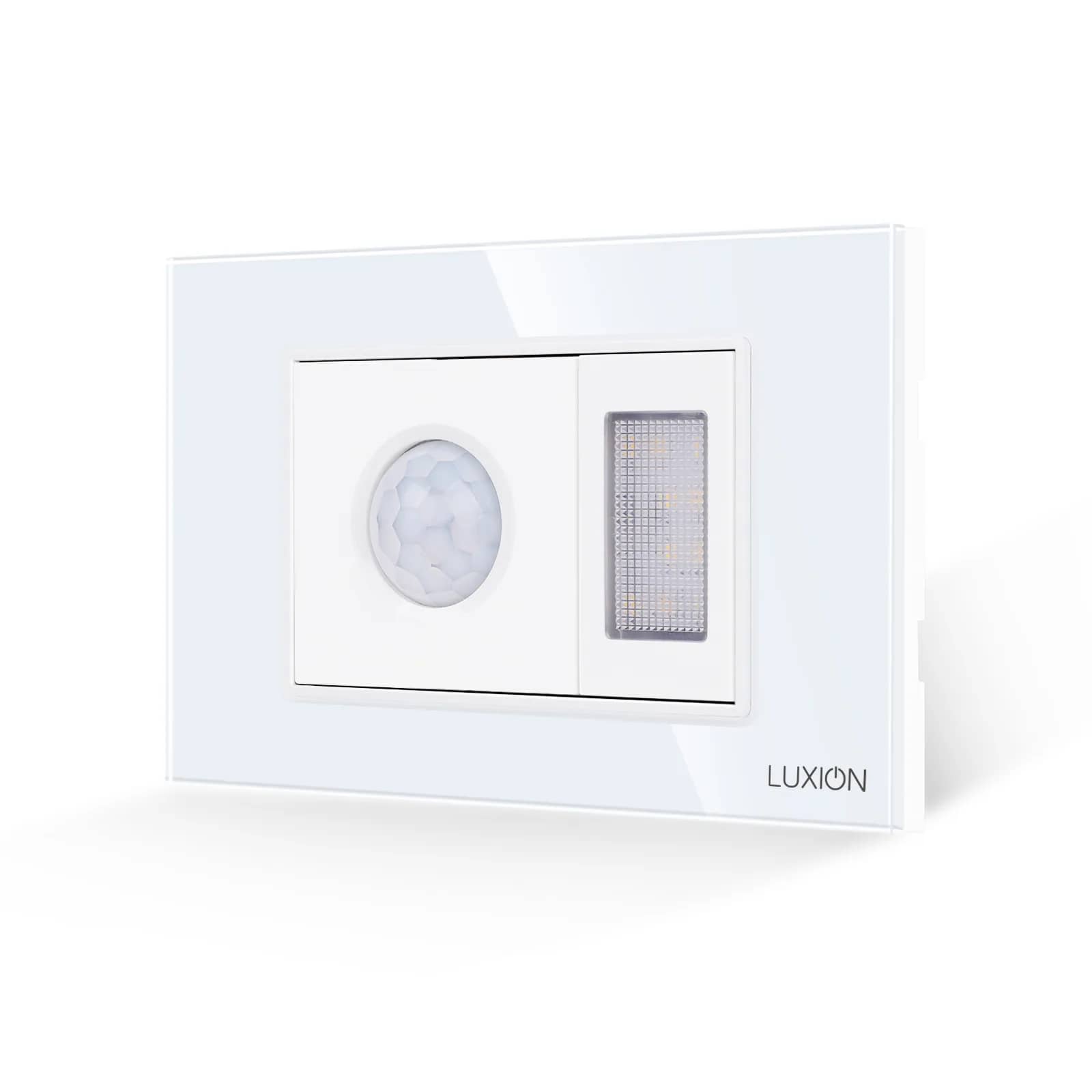 Luxion 2M Motion Sensor and Night Light with Glass Frame – Italian Standard, 3M