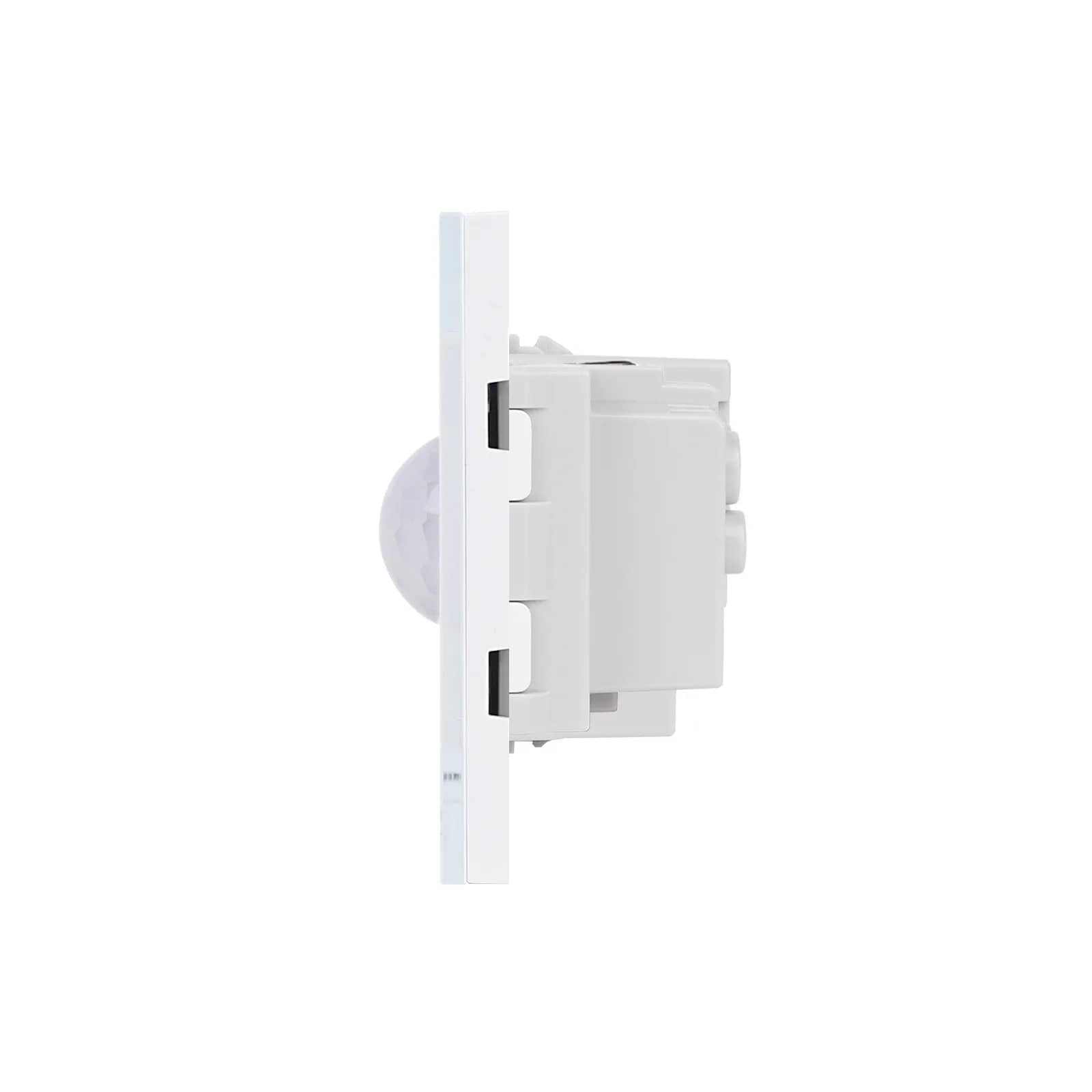 Luxion 2M Motion Sensor and Schuko Socket with Glass Frame – Italian Standard, 4M – White — image 3
