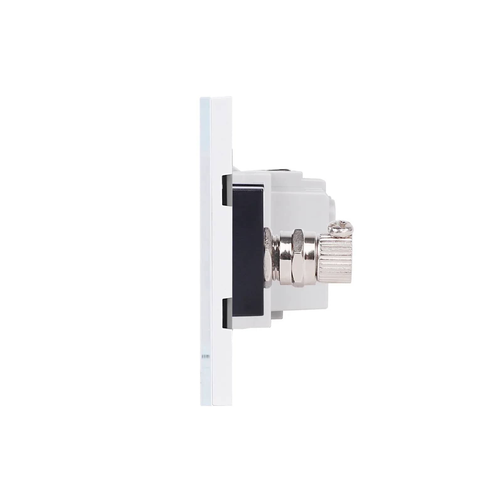 Luxion Glass Frame Schuko Socket + TV Socket – Italian Standard, 3M – White — image 3