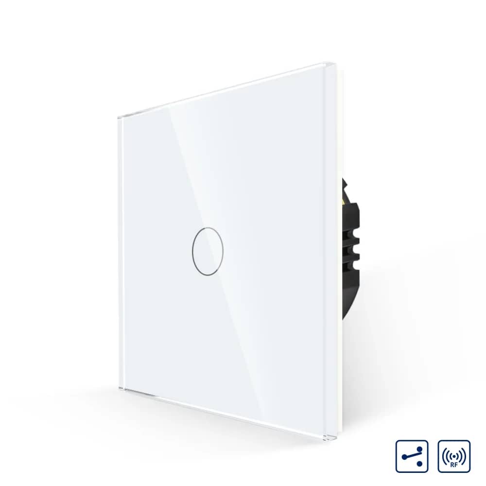 Luxion Glass Touch Light Switch – 1 Gang 2-Way / Intermediate, RF433