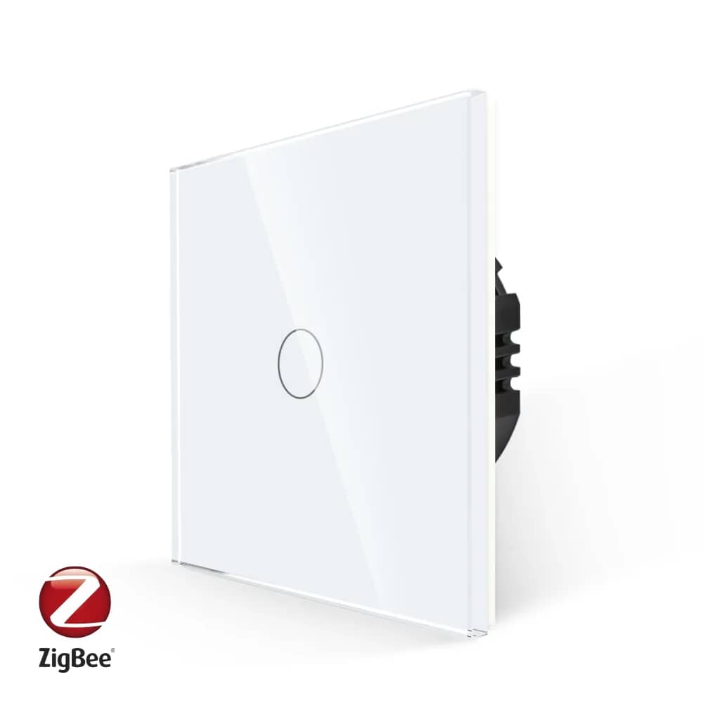 Luxion Glass Touch Light Switch – 1 Gang, Zigbee