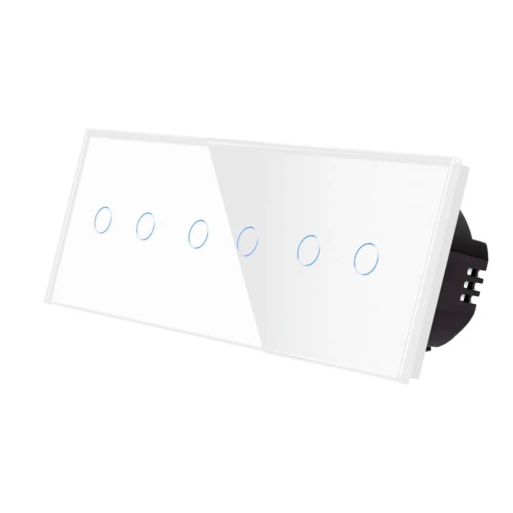 Luxion Glass Touch Light Switch – 2 Gang + 2 Gang + 2 Gang