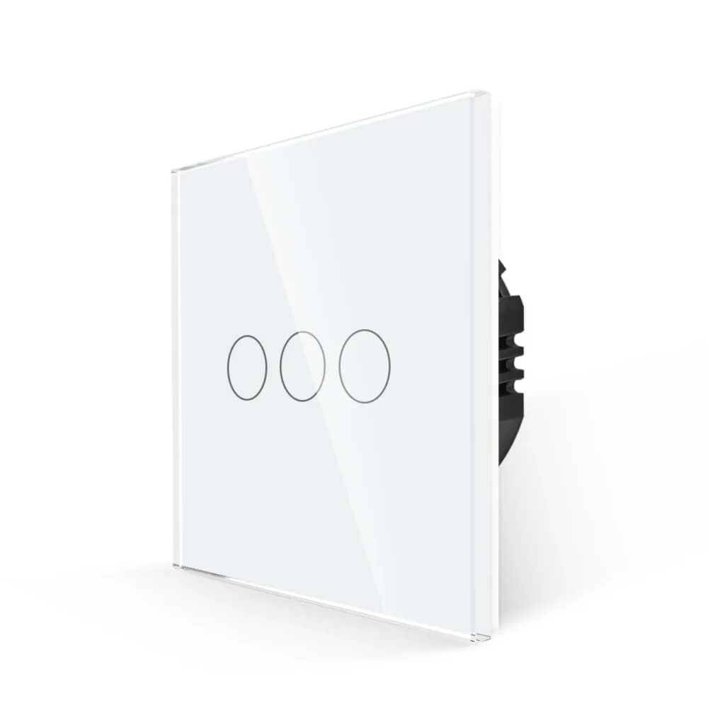 Luxion Glass Touch Light Switch – 3 Gang, 500W
