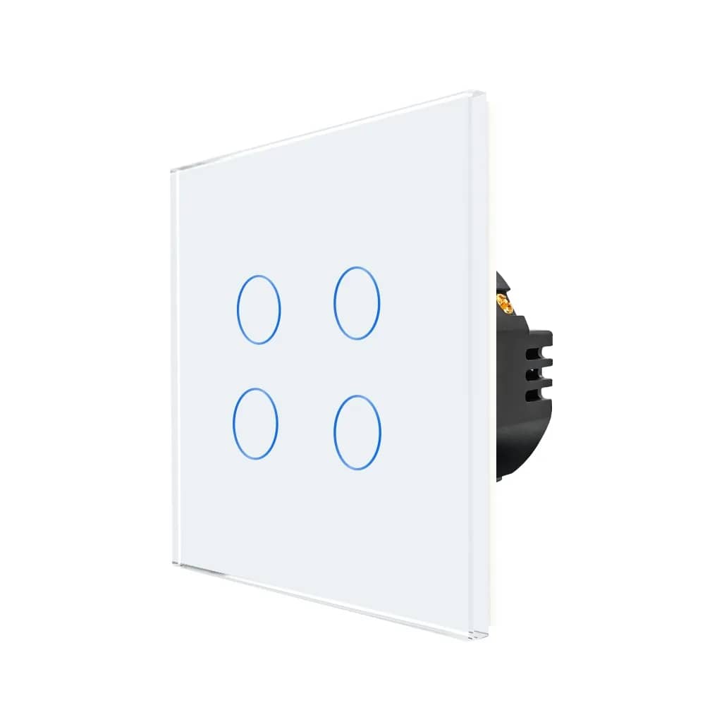 Luxion Glass Touch Light Switch – 4 Gang, 500W