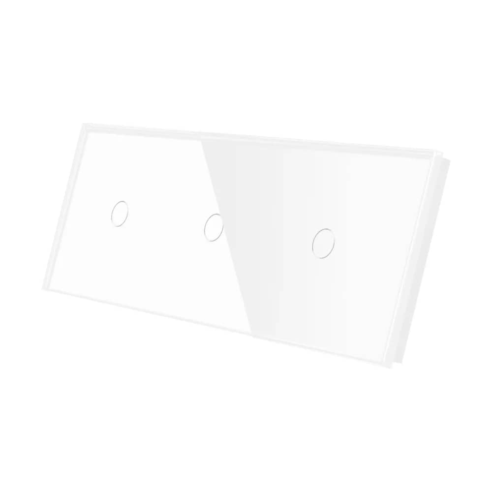 Luxion Glass Touch Light Switch Panel – 1 Gang + 1 Gang + 1 Gang