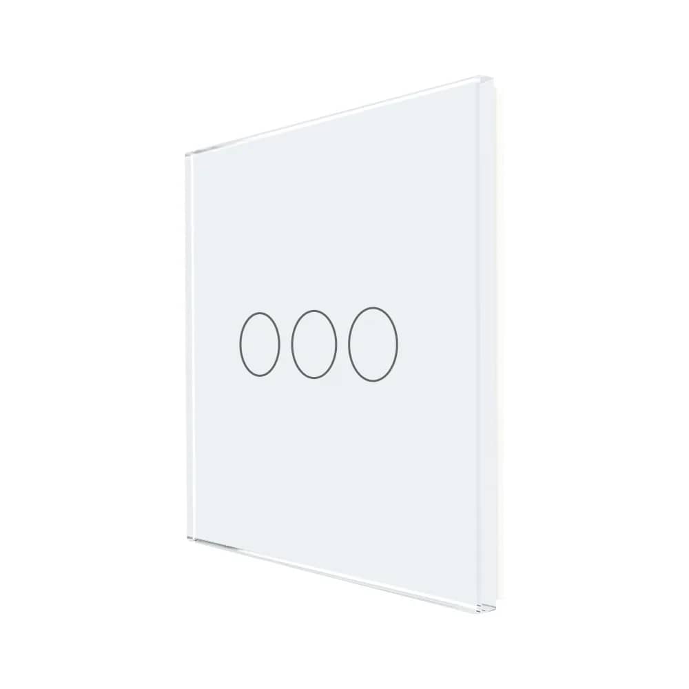 Luxion Glass Touch Light Switch Panel – 3 Gang