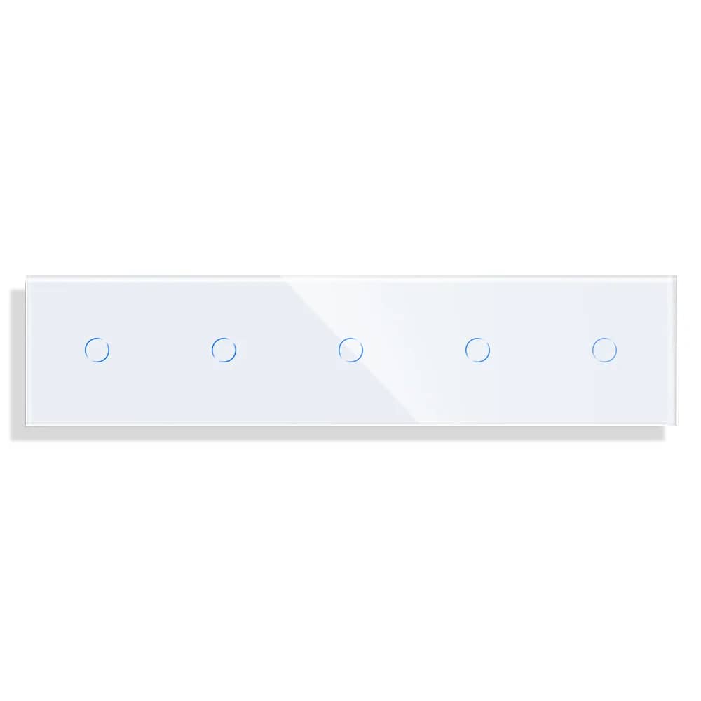 Luxion Glass Touch Panel – 5 x 1 Gang Light Switches