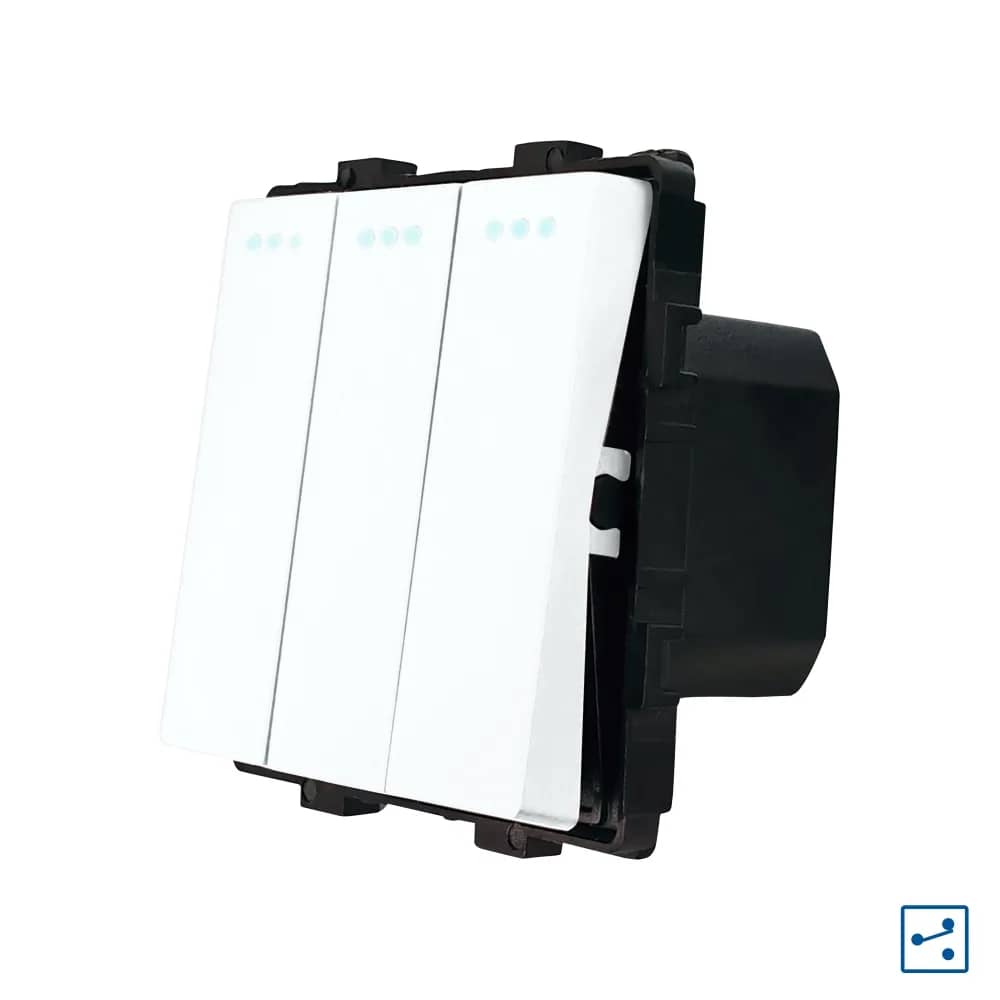 Luxion Mechanical 3 Gang 2-Way Light Switch Module
